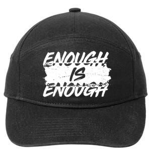 Enough Is Enough Black Lives Matter Protest 7-Panel Snapback Hat