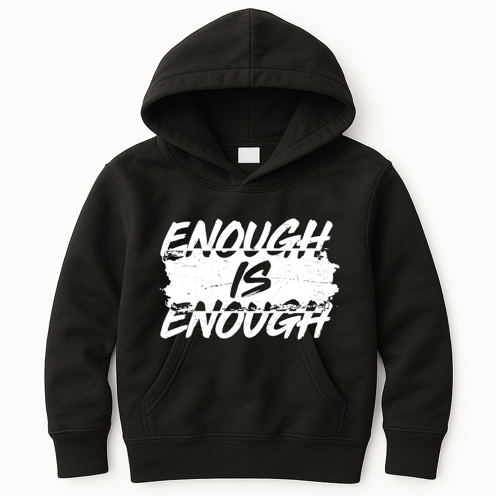 Enough Is Enough Black Lives Matter Protest Kids Hoodie