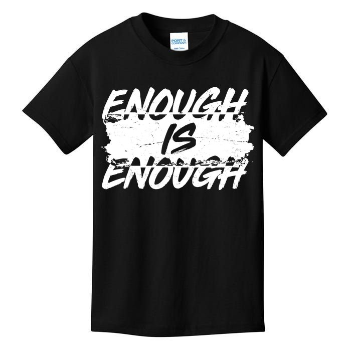 Enough Is Enough Black Lives Matter Protest Kids T-Shirt