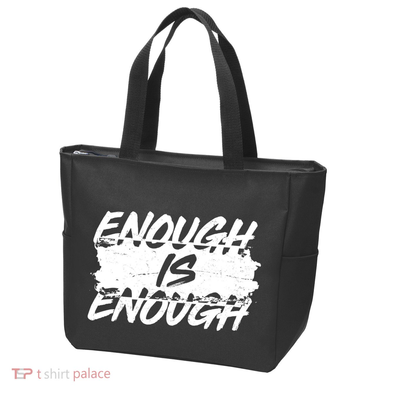 Enough Is Enough Black Lives Matter Protest Zip Tote Bag