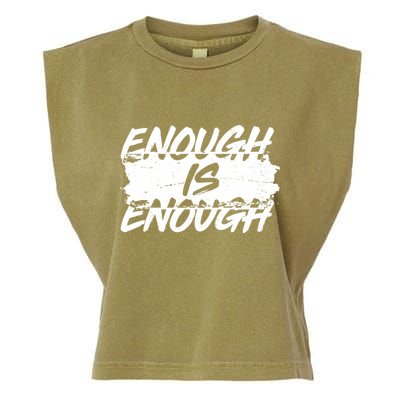 Enough Is Enough Black Lives Matter Protest Garment-Dyed Women's Muscle Tee