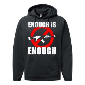 Enough Is Enough Gun Control Anti-Gun Performance Fleece Hoodie