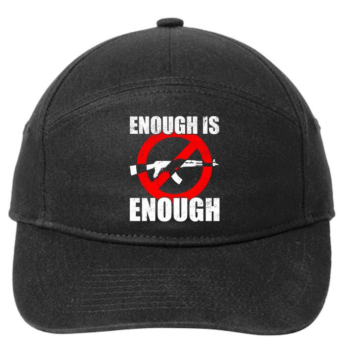 Enough Is Enough Gun Control Anti-Gun 7-Panel Snapback Hat