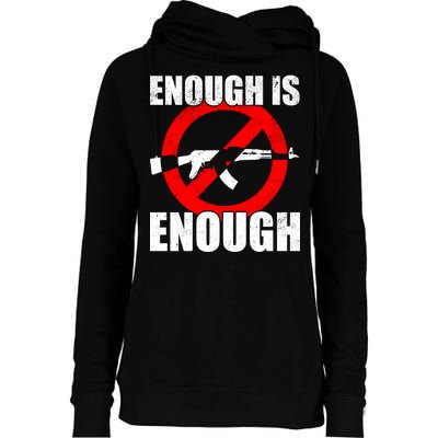 Enough Is Enough Gun Control Anti-Gun Womens Funnel Neck Pullover Hood