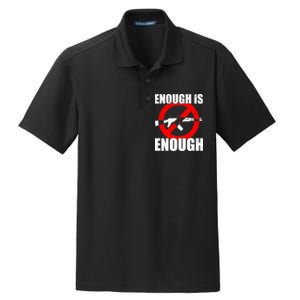 Enough Is Enough Gun Control Anti-Gun Dry Zone Grid Polo