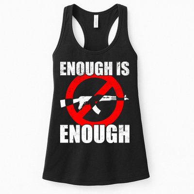 Enough Is Enough Gun Control Anti-Gun Womens Tank Top