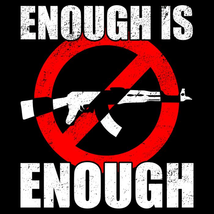 Enough Is Enough Gun Control Anti-Gun Toddler T-Shirt
