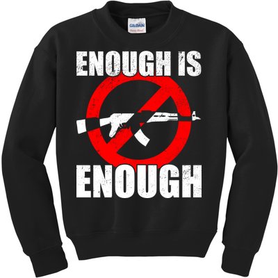 Enough Is Enough Gun Control Anti-Gun Kids Sweatshirt