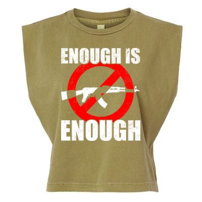 Enough Is Enough Gun Control Anti-Gun Garment-Dyed Women's Muscle Tee