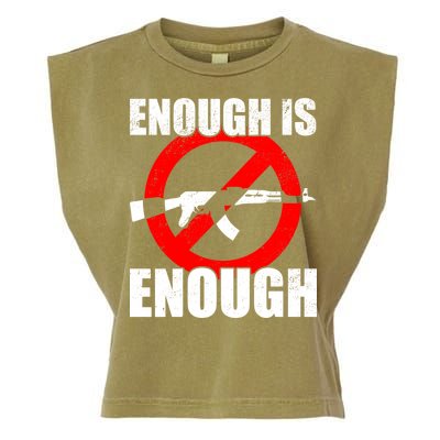 Enough Is Enough Gun Control Anti-Gun Garment-Dyed Women's Muscle Tee