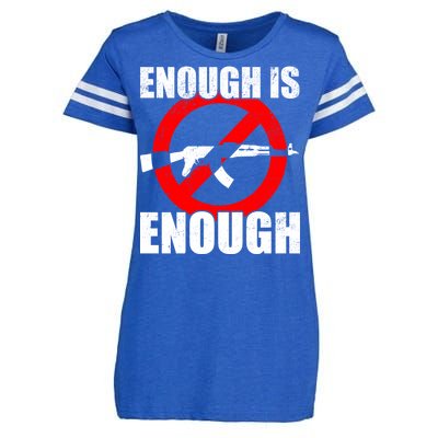 Enough Is Enough Gun Control Anti-Gun Enza Ladies Jersey Football T-Shirt