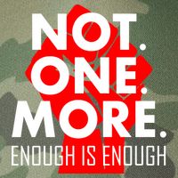 Enough is Enough Not. One. More. Fist Protest Legacy Tie Dye Trucker Hat