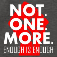 Enough is Enough Not. One. More. Fist Protest Vector Backpack