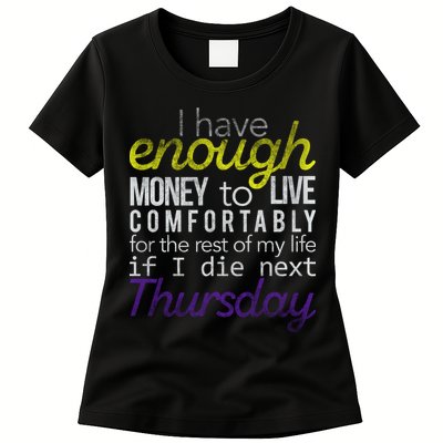 Enough Money To Live Womens T-Shirt