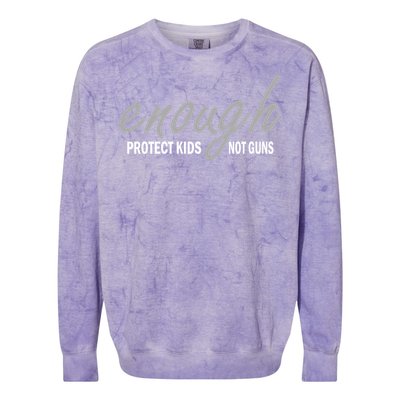 Enough Protect Kids Not Guns Colorblast Crewneck Sweatshirt