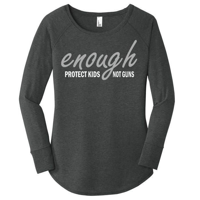 Enough Protect Kids Not Guns Women's Perfect Tri Tunic Long Sleeve Shirt