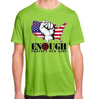 ENOUGH Protect Our Kids Stop Gun Violence Adult ChromaSoft Performance T-Shirt