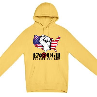 ENOUGH Protect Our Kids Stop Gun Violence Premium Pullover Hoodie