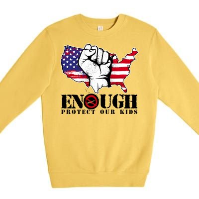 ENOUGH Protect Our Kids Stop Gun Violence Premium Crewneck Sweatshirt