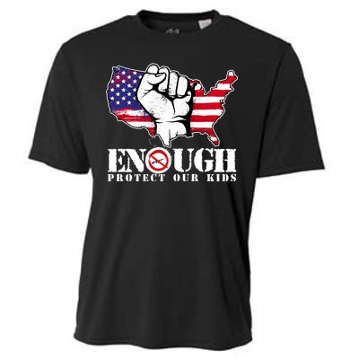 ENOUGH Protect Our Kids Stop Gun Violence Cooling Performance Crew T-Shirt