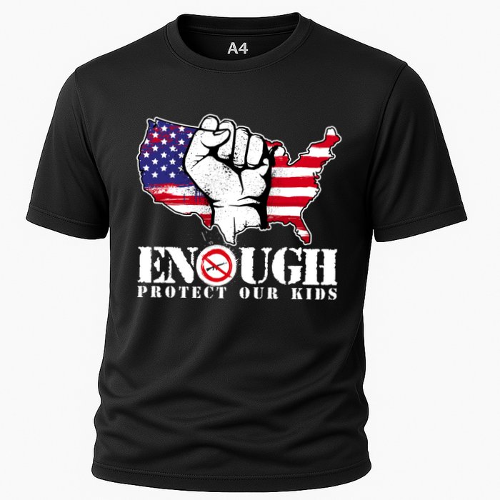 ENOUGH Protect Our Kids Stop Gun Violence Cooling Performance Crew T-Shirt