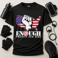 ENOUGH Protect Our Kids Stop Gun Violence Cooling Performance Crew T-Shirt