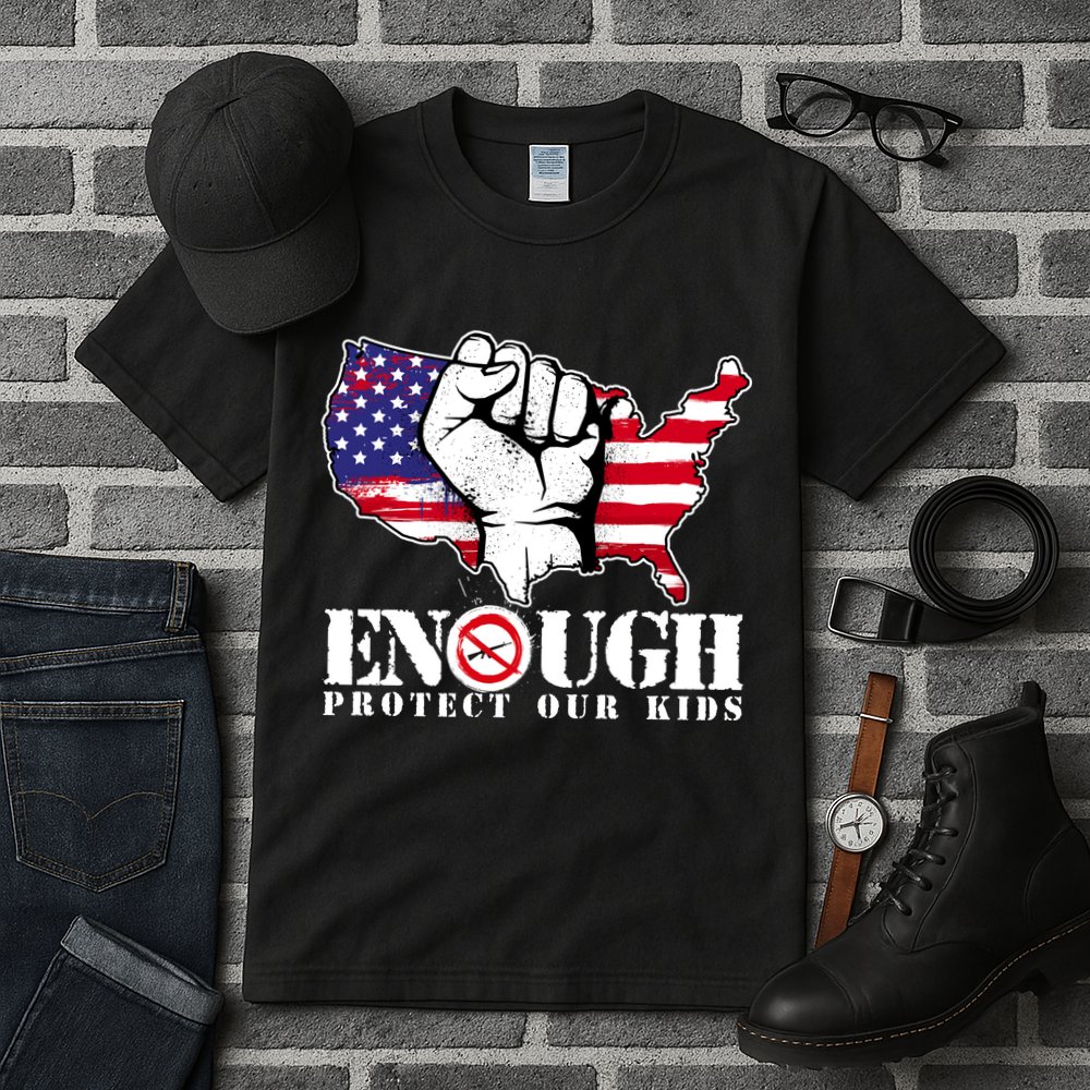 ENOUGH Protect Our Kids Stop Gun Violence Tall T-Shirt