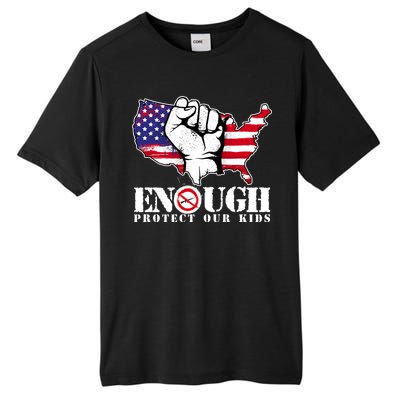 ENOUGH Protect Our Kids Stop Gun Violence Tall Fusion ChromaSoft Performance T-Shirt