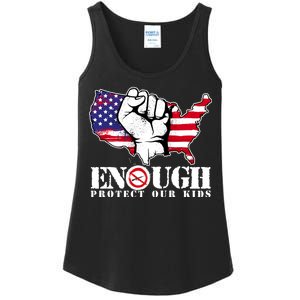 ENOUGH Protect Our Kids Stop Gun Violence Ladies Essential Tank