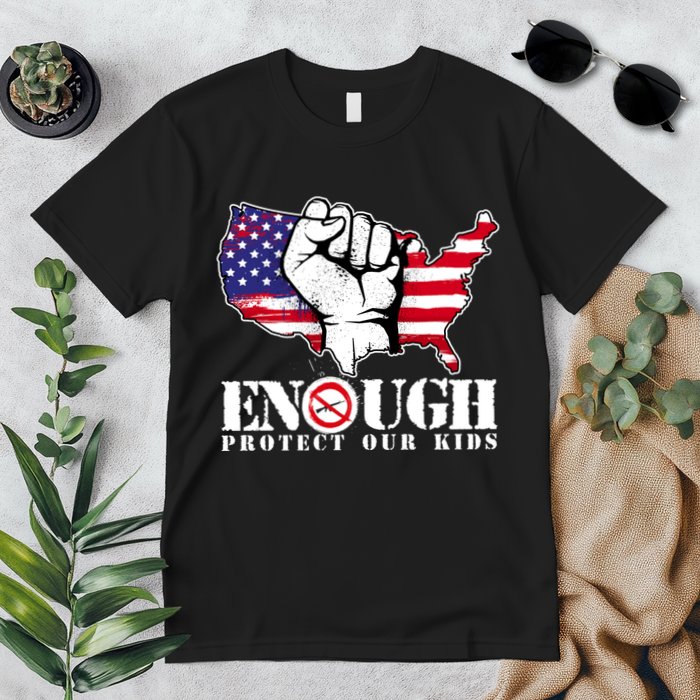 ENOUGH Protect Our Kids Stop Gun Violence Premium T-Shirt