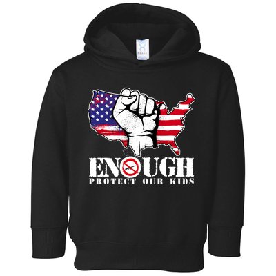 ENOUGH Protect Our Kids Stop Gun Violence Toddler Hoodie