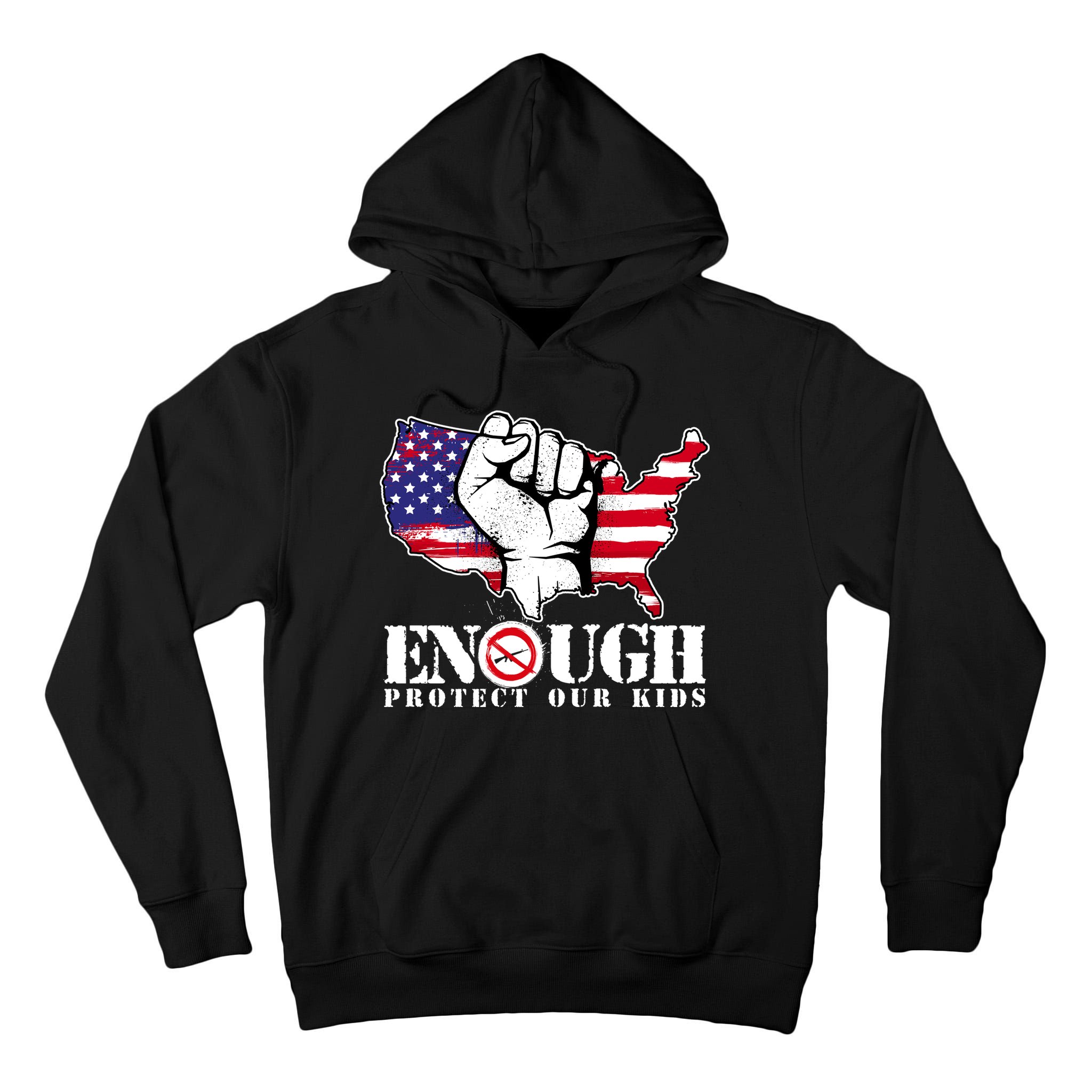 ENOUGH Protect Our Kids Stop Gun Violence Tall Hoodie