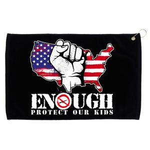 ENOUGH Protect Our Kids Stop Gun Violence Grommeted Golf Towel