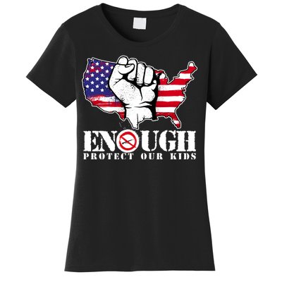 ENOUGH Protect Our Kids Stop Gun Violence Women's T-Shirt