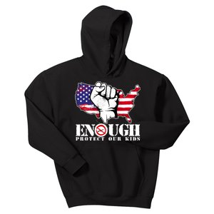 ENOUGH Protect Our Kids Stop Gun Violence Kids Hoodie