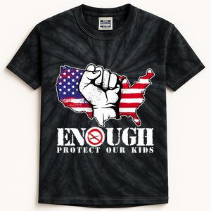 ENOUGH Protect Our Kids Stop Gun Violence Kids Tie-Dye T-Shirt