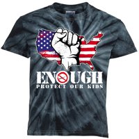 ENOUGH Protect Our Kids Stop Gun Violence Kids Tie-Dye T-Shirt