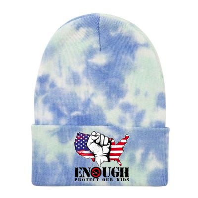 ENOUGH Protect Our Kids Stop Gun Violence Tie Dye 12in Knit Beanie