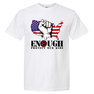 ENOUGH Protect Our Kids Stop Gun Violence Garment-Dyed Heavyweight T-Shirt