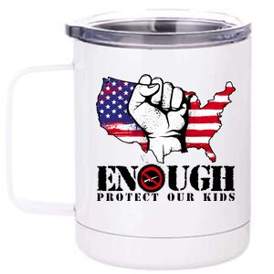 ENOUGH Protect Our Kids Stop Gun Violence 12 oz Stainless Steel Tumbler Cup