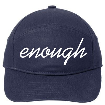 Enough Script March For Our Lives 7-Panel Snapback Hat