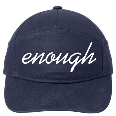 Enough Script March For Our Lives 7-Panel Snapback Hat