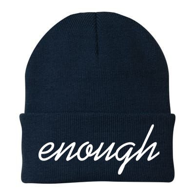 Enough Script March For Our Lives Knit Cap Winter Beanie