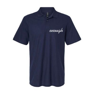 Enough Script March For Our Lives Softstyle Adult Sport Polo