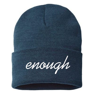 Enough Script March For Our Lives Sustainable Knit Beanie