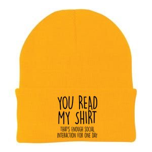 Enough Social Interaction Funny Knit Cap Winter Beanie