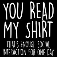 Enough Social Interaction Funny Bag
