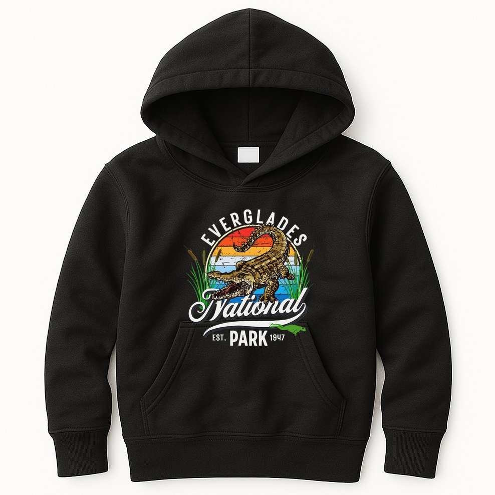 Everglades National Park Tourist Gift Kids Hoodie