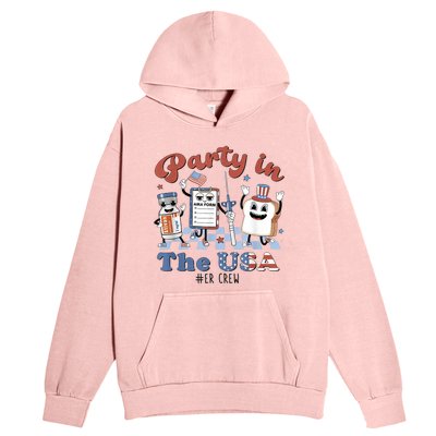 ER Nurse Party In The USA Emergency Room Crew Urban Pullover Hoodie