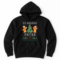 Es Navidad Putos Ugly Christmas Sweater Latino Feliz Navidad Hoodie